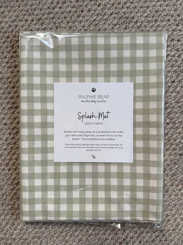 Gingham Splash Mat