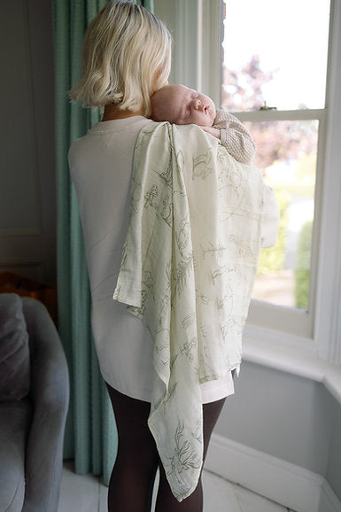 Large Swaddle Muslin - Woodland