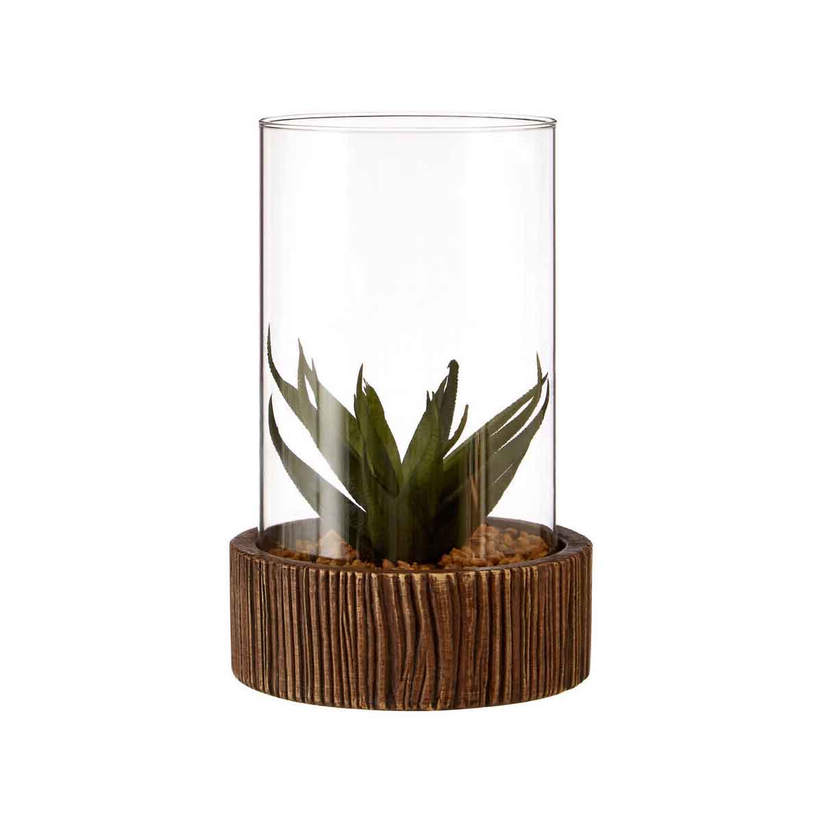 Fiori Large Succulent with Natural Stone Base