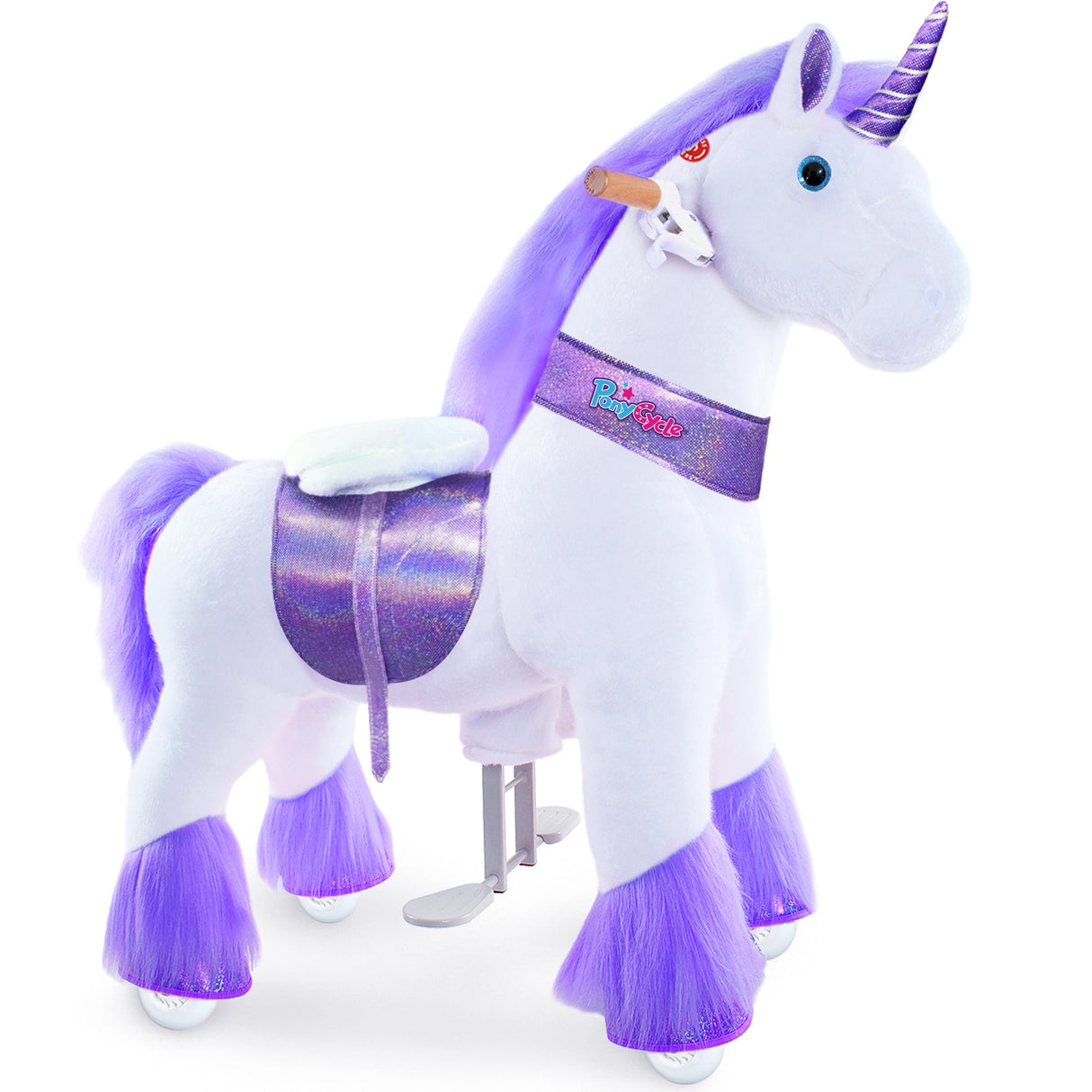 Ride-on Plush Unicorn Age 4-8 Purple(UK&EU in Stock)