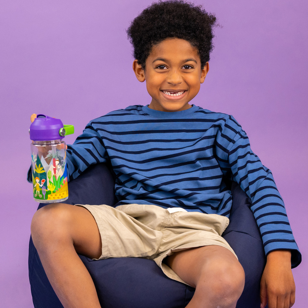 Tritan Drinks Bottle - Dinosaur