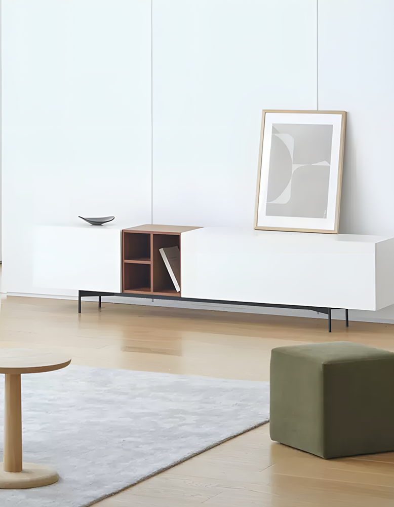 Acacia TV Stand, White