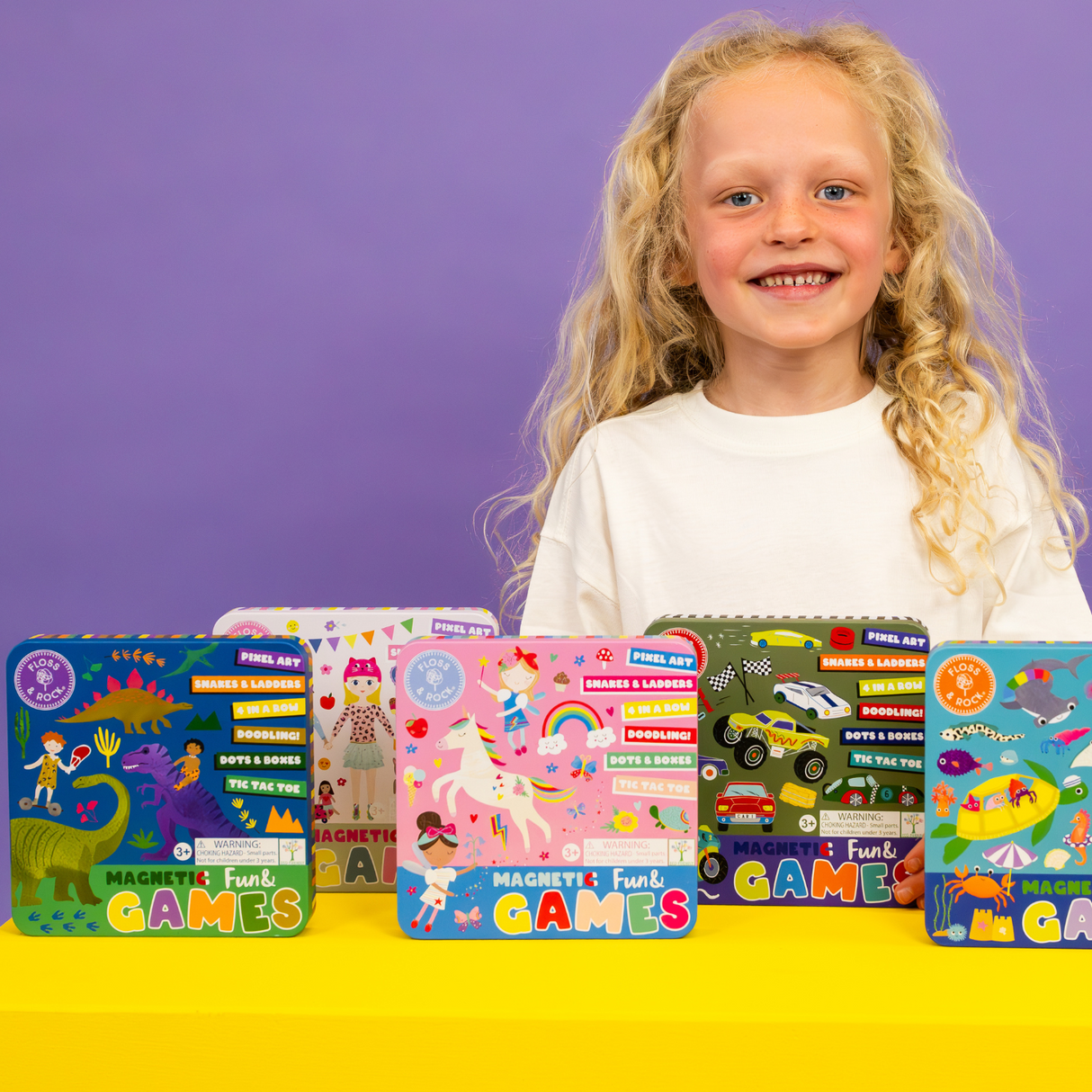 Magnetic Fun & Games Tin - Dinosaur