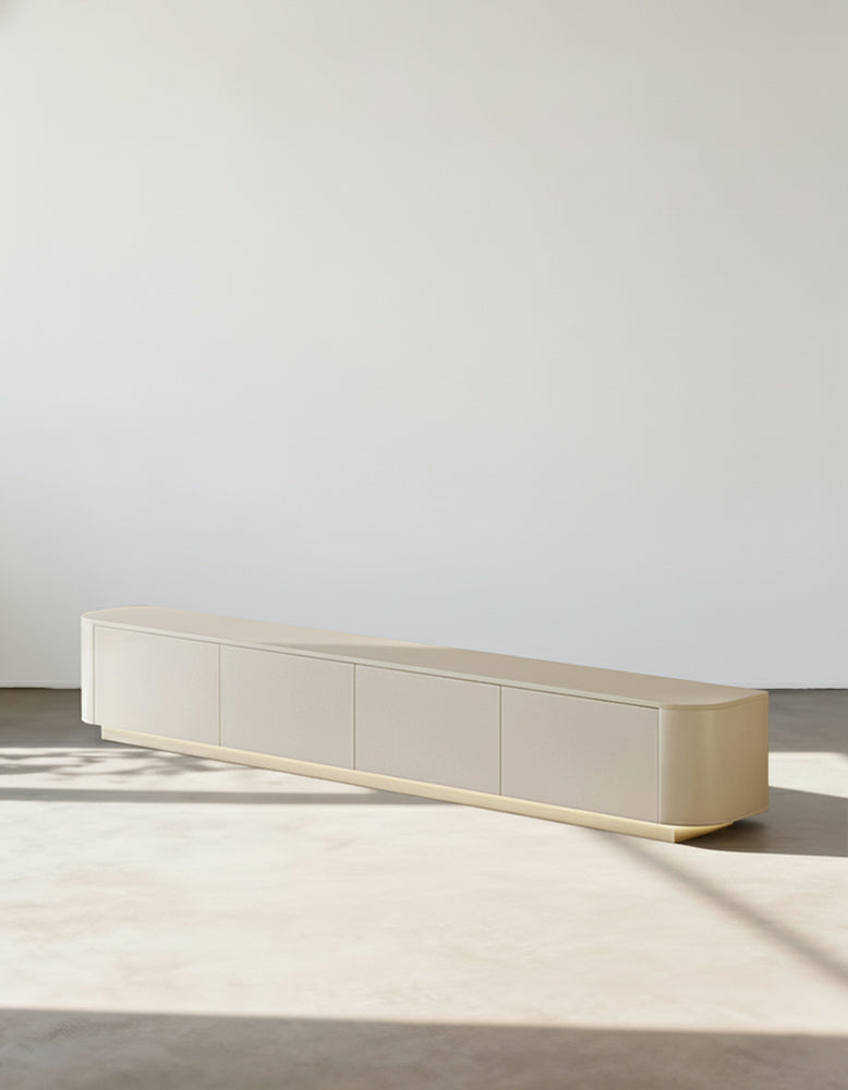 Absinthia TV Stand, Cream, With LED Light