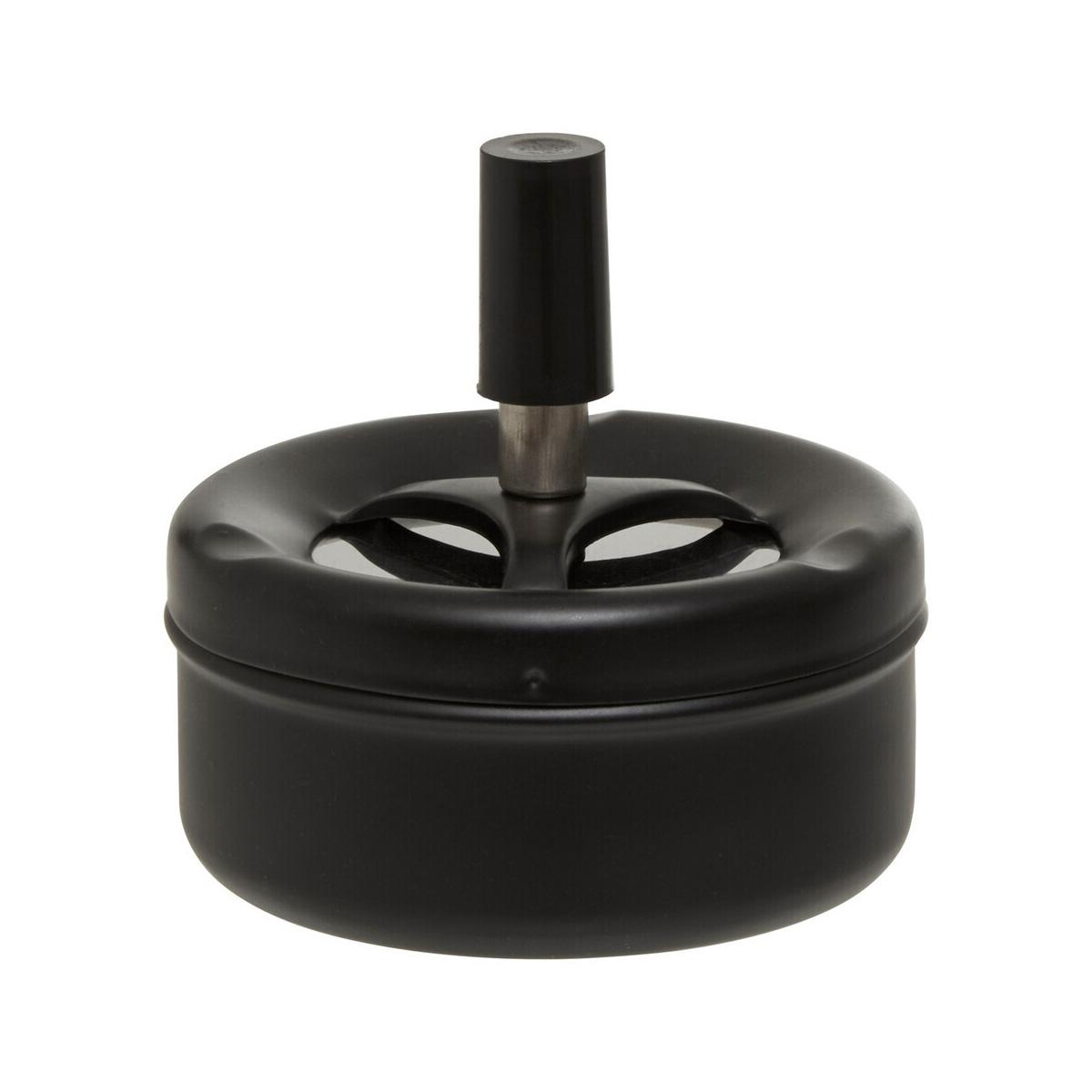 Matte Black Spinning Ashtray