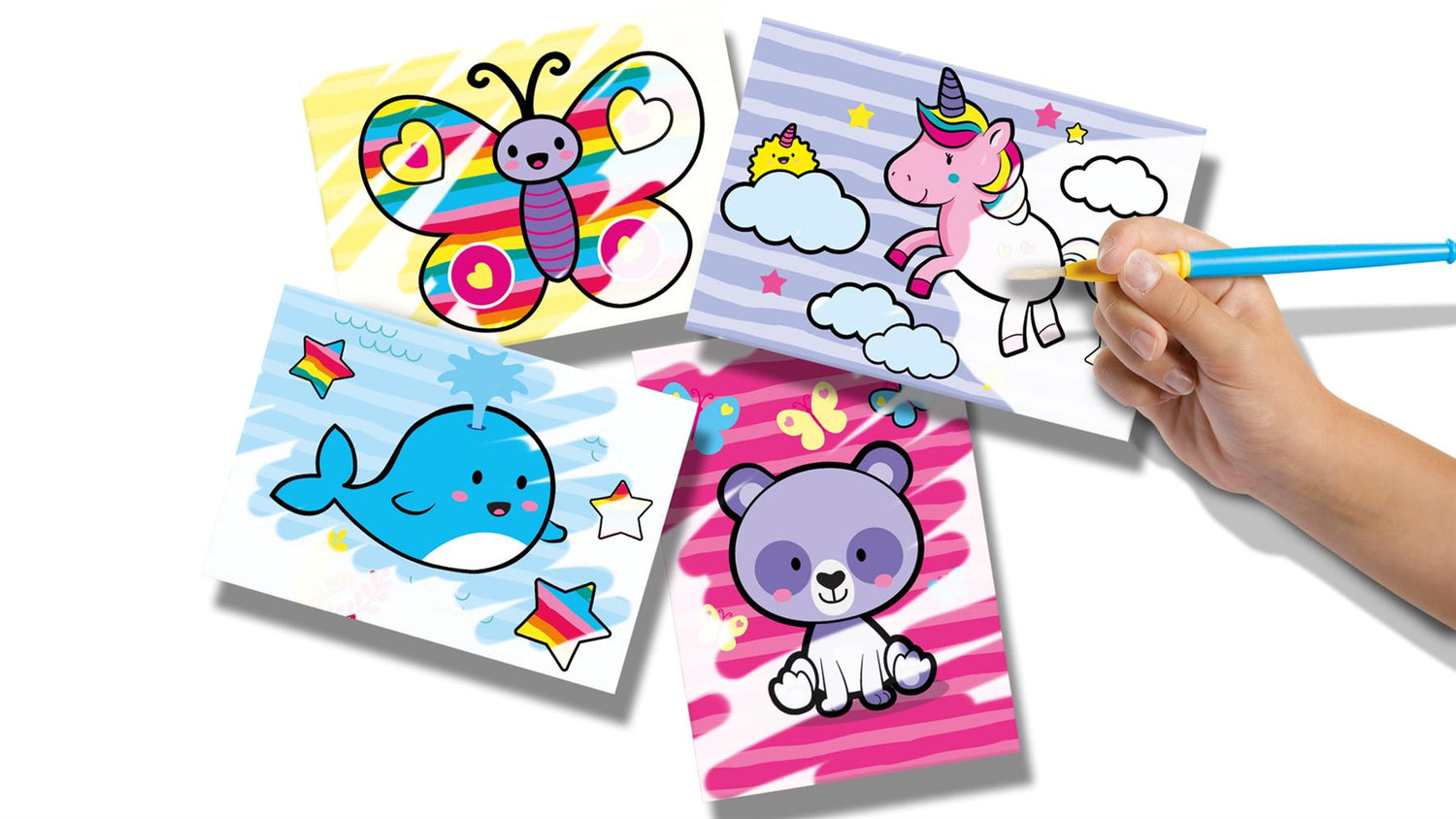 Colouring With Water - Fantasy Animals