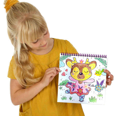 Activity Colouring Book Glitter 3 in 1