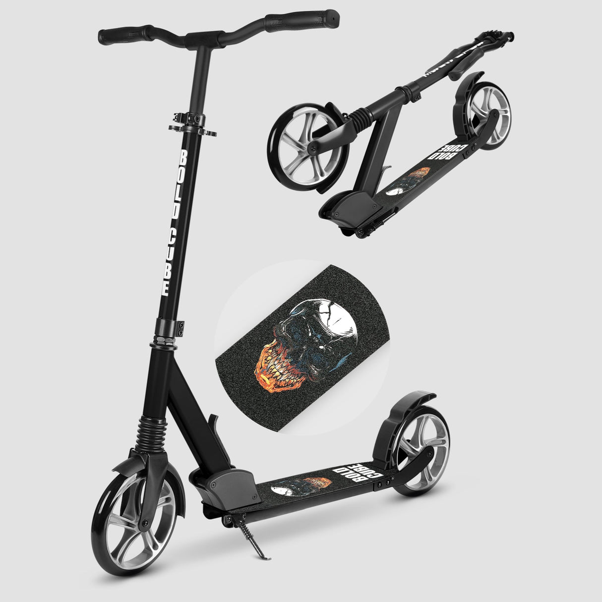 Black - Big 2 Wheel Scooter