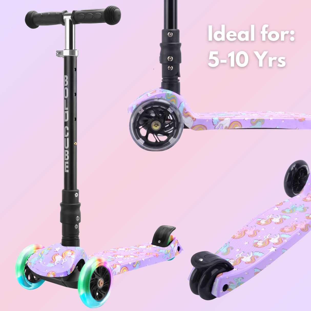 Unicorn Land - Big 3 Wheel Scooter