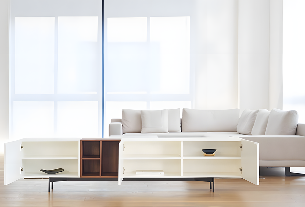 Acacia TV Stand, White