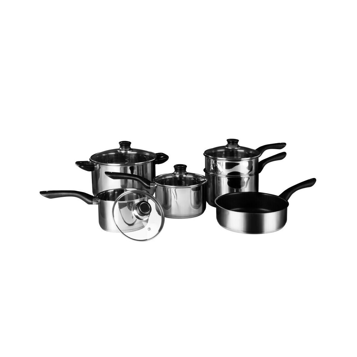Crosse 6Pc Stainless Steel Cookware Set