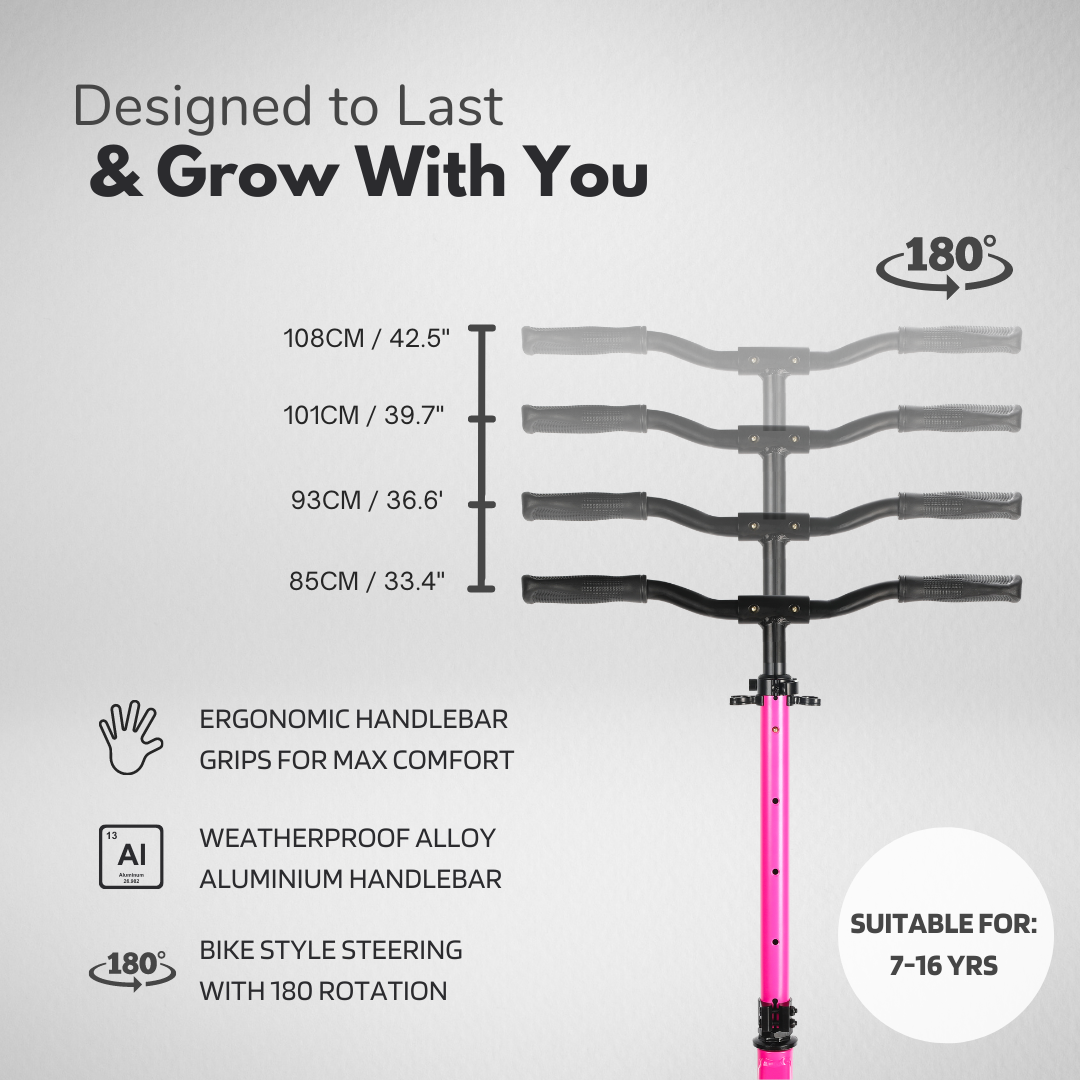 Pink - Big 2 Wheel Scooter