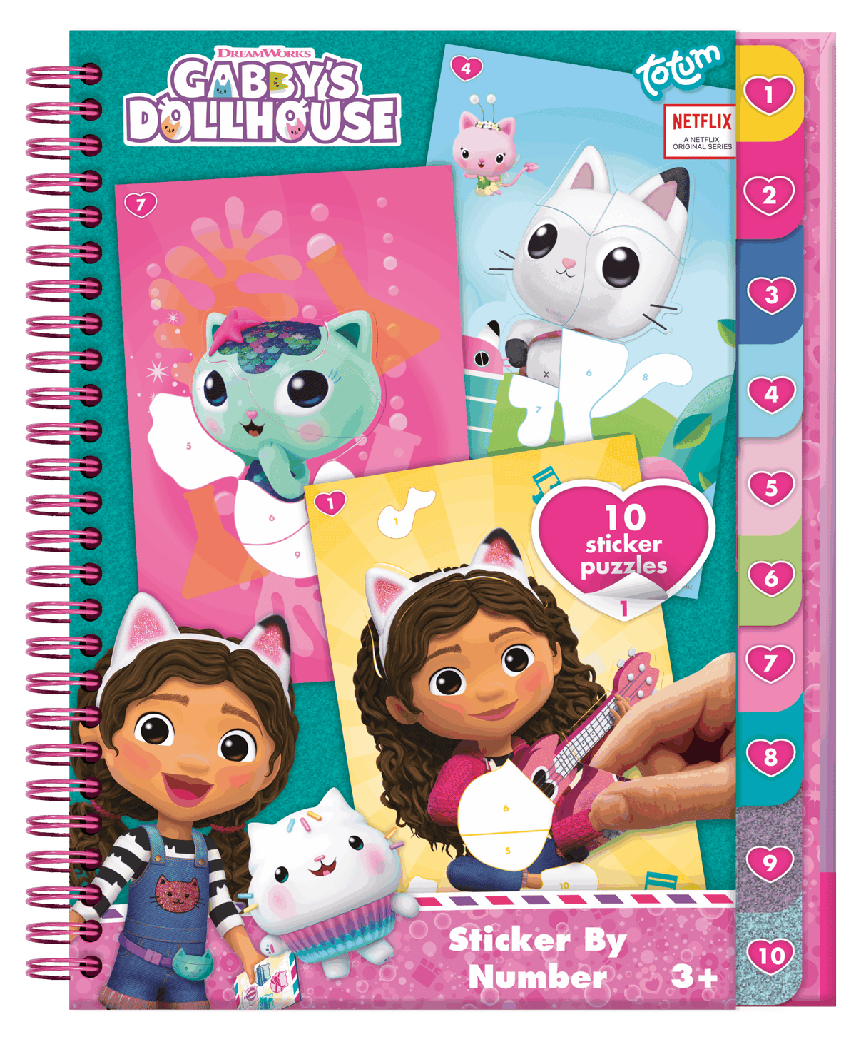 Gabby Dollhouse Sticker by Number Book - April