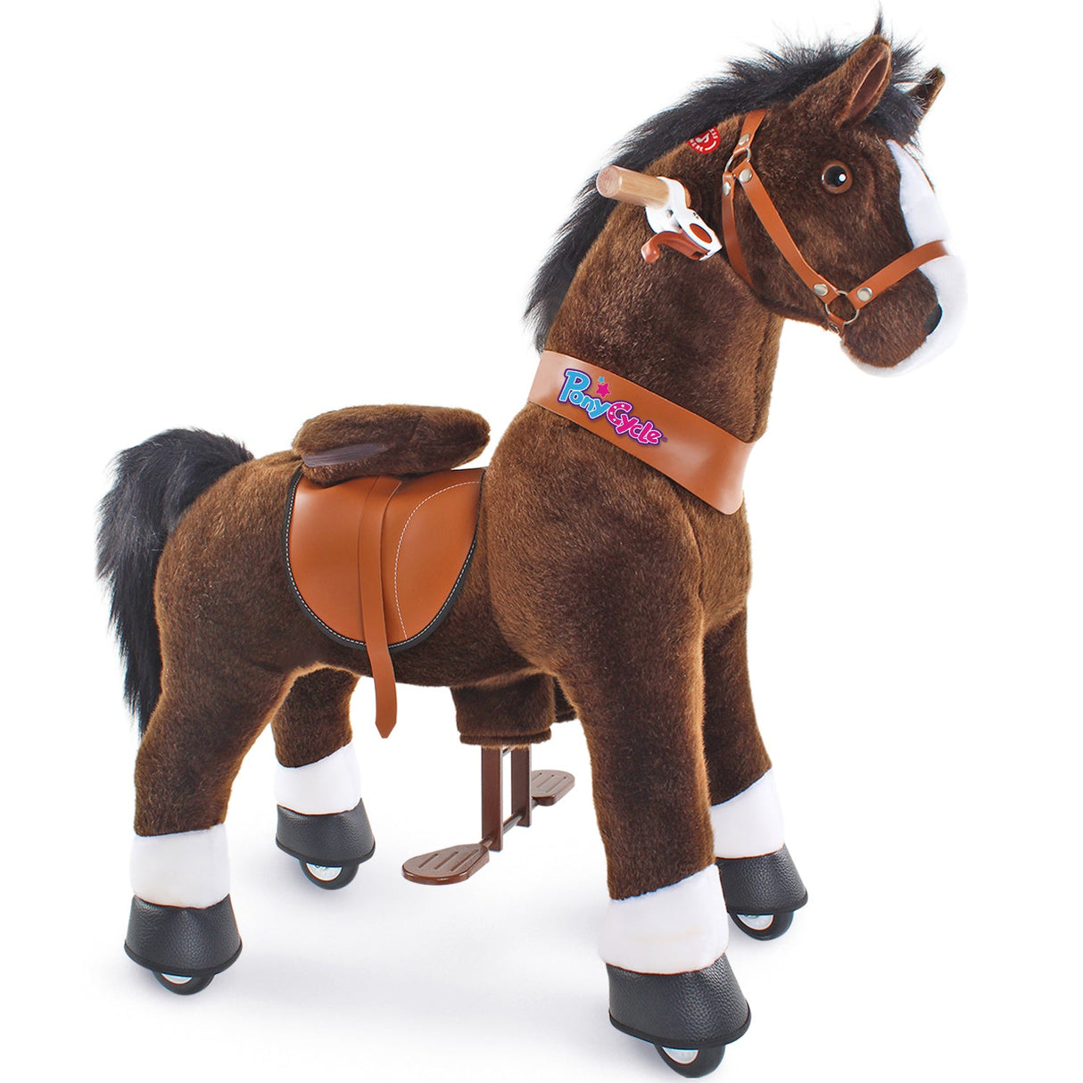 Riding Horse Toy Age 4-8 Chocolate(UK&EU in Stock)