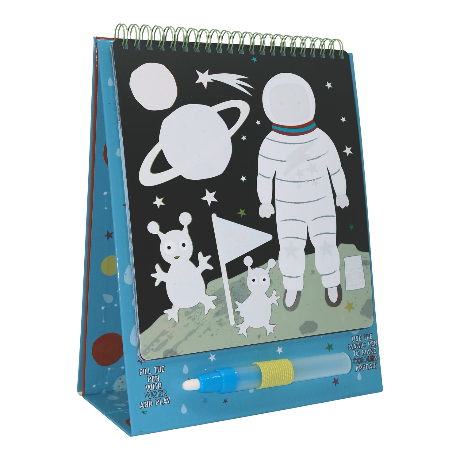 Magic Colour Changing Watercard Easel and Pen - Space