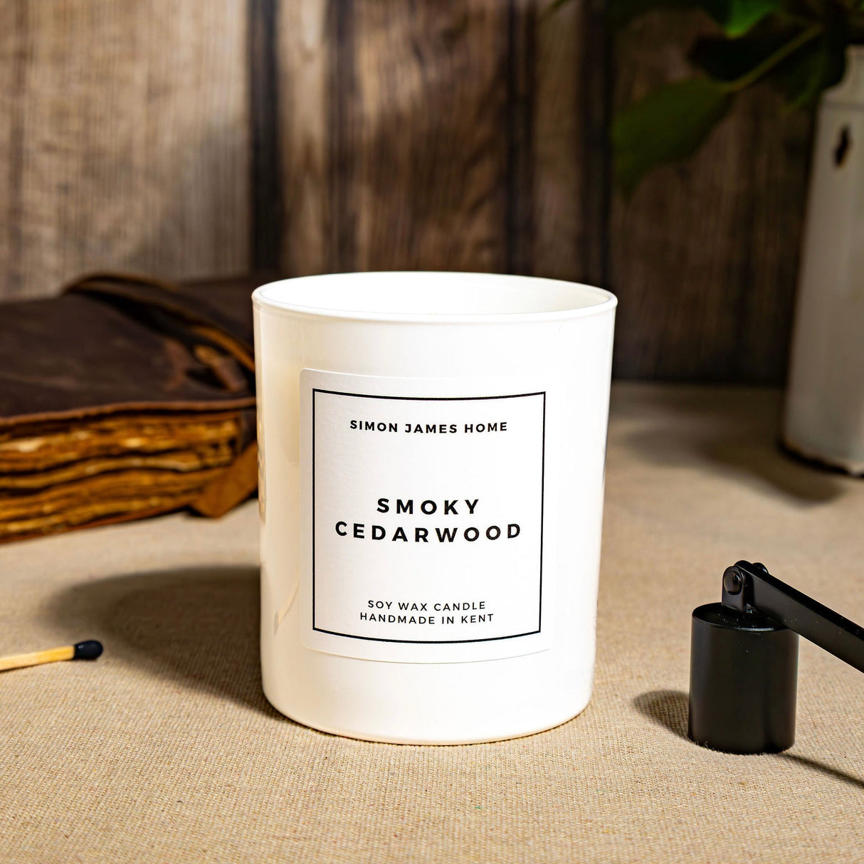Smoky Cedarwood Handmade Soy Wax Candle