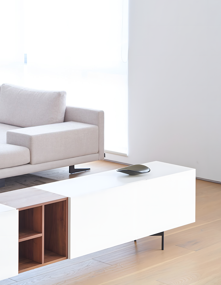 Acacia TV Stand, White