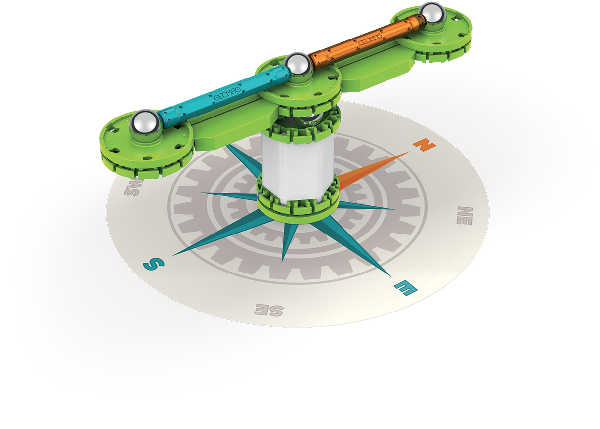 Geomag Mechanics Motion Magnetic Compass 35 Pieces