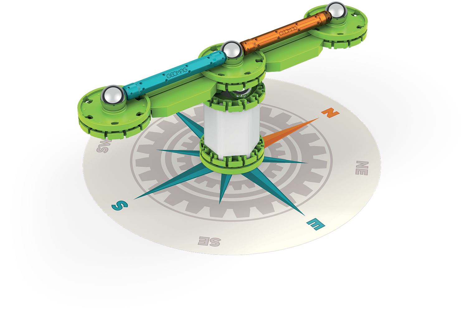 Geomag Mechanics Motion Magnetic Compass 35 Pieces