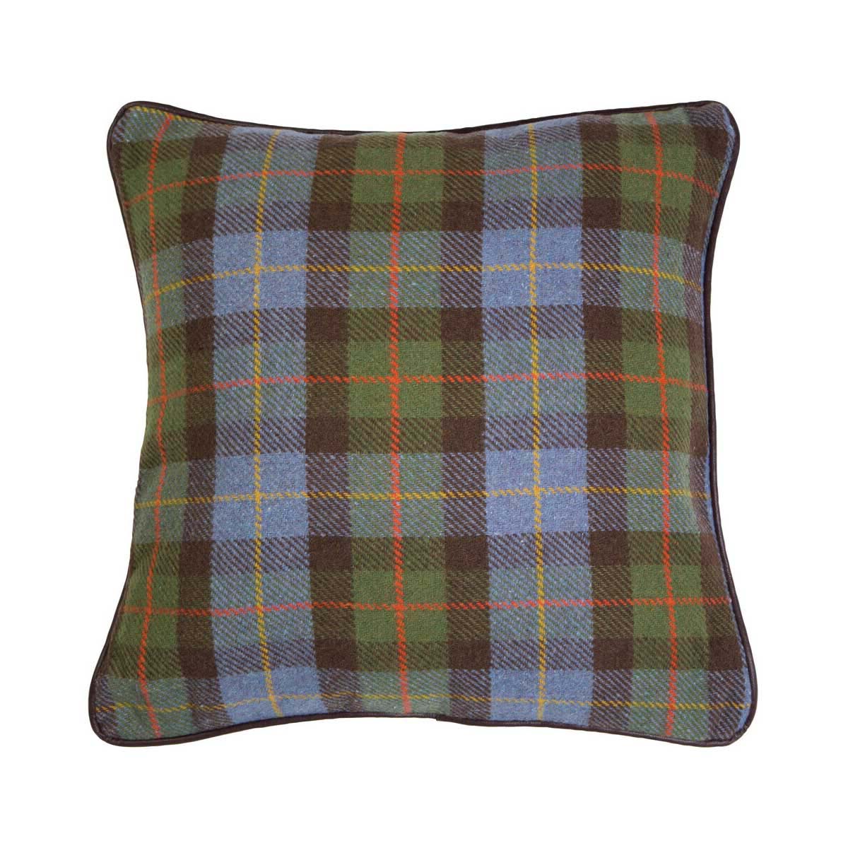Heritage Large Green Check Cushion