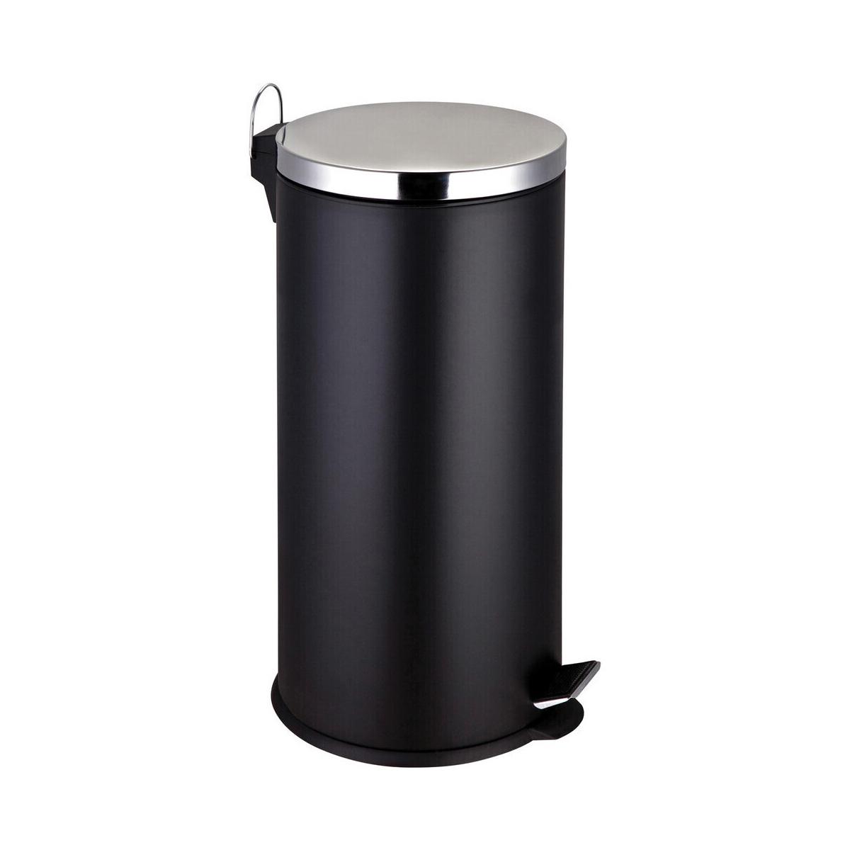 Miller 30Ltr Matt Black Pedal Bin