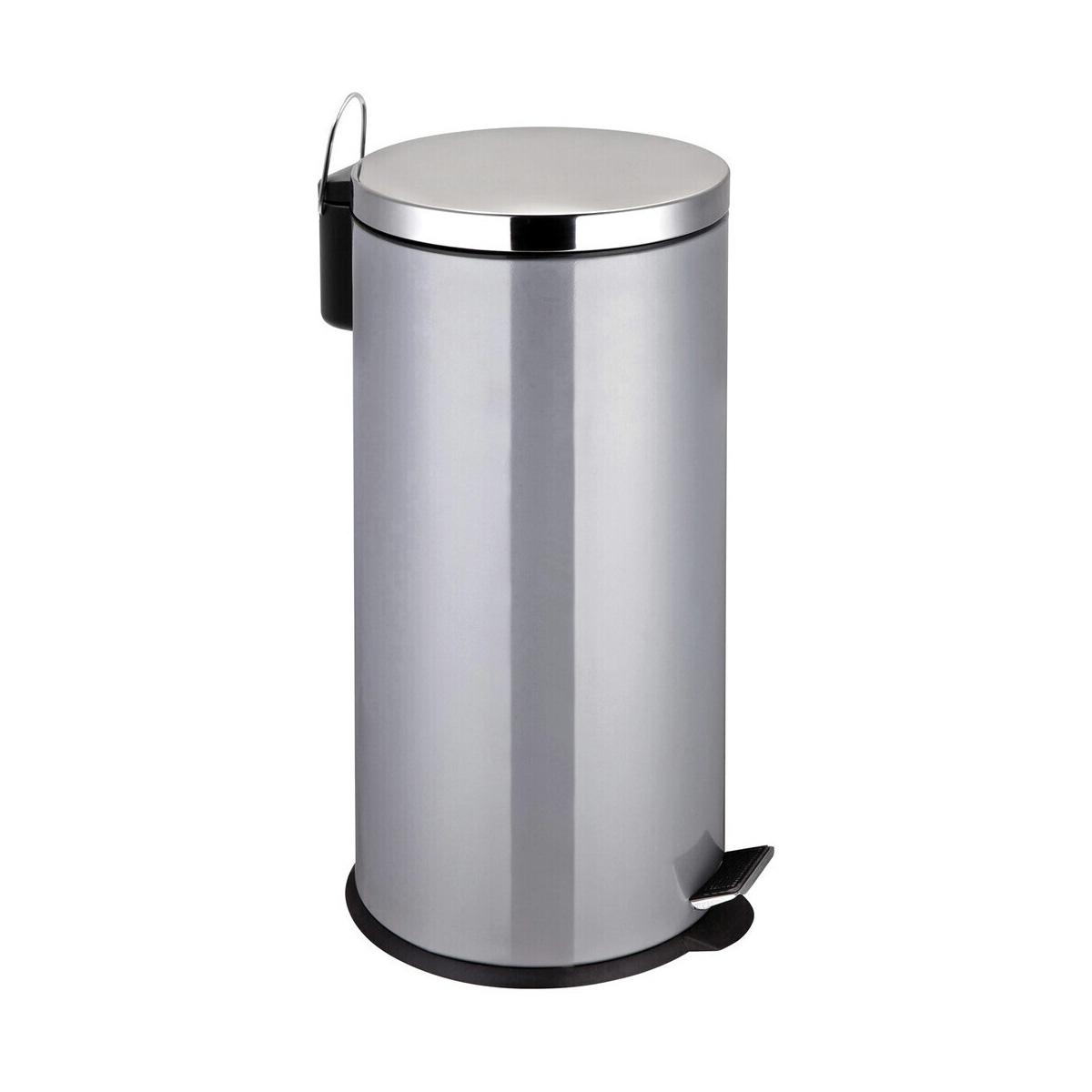 Miller Grey Stainless Steel 30Ltr Pedal Bin