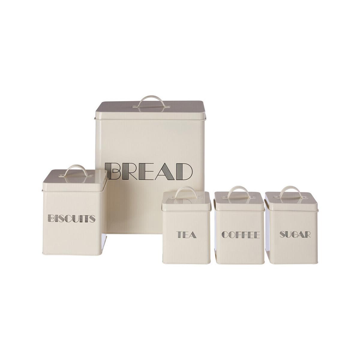 Easton 5 Piece Cream Kitchen Storage Set