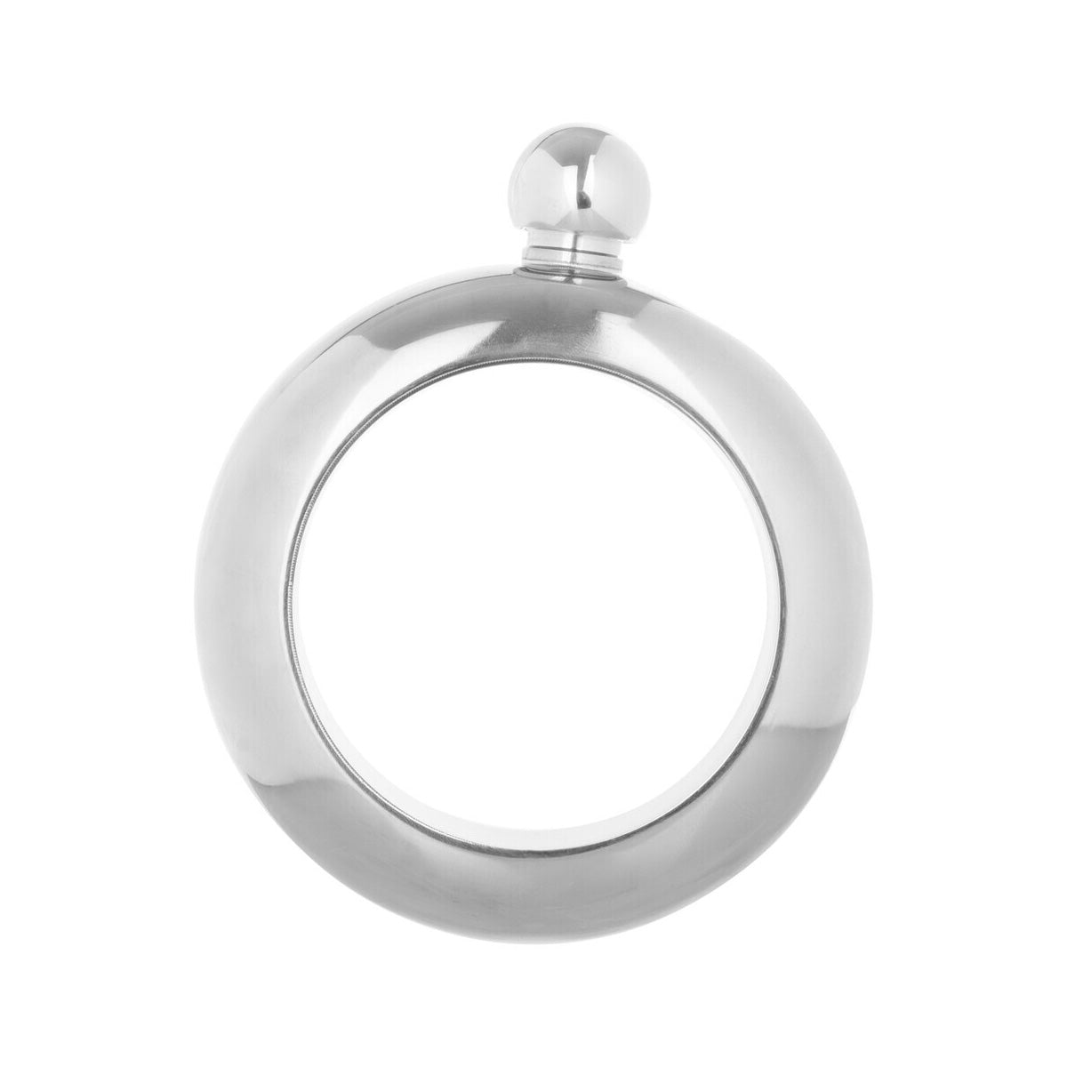 Mimo Silver Finish Bijoux Hip Flask