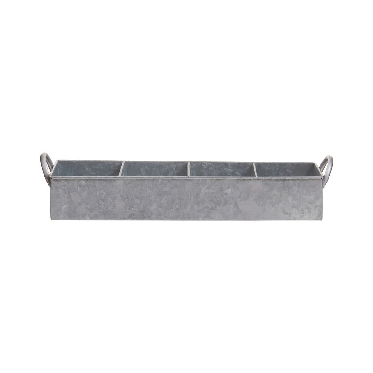 Drummond 4 Compartment Galvanised Steel Rectangular Tray