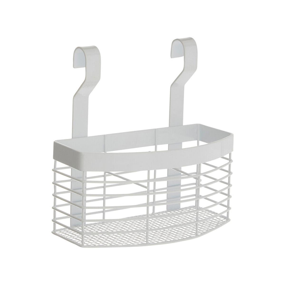 Sorello White Iron Hanging Storage Basket
