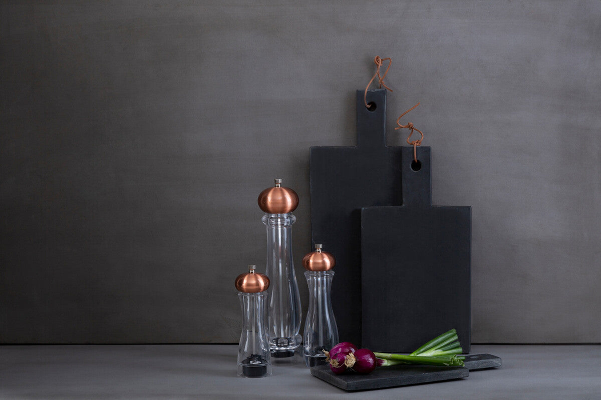 Salt /Pepper Large Clear Copper Mill