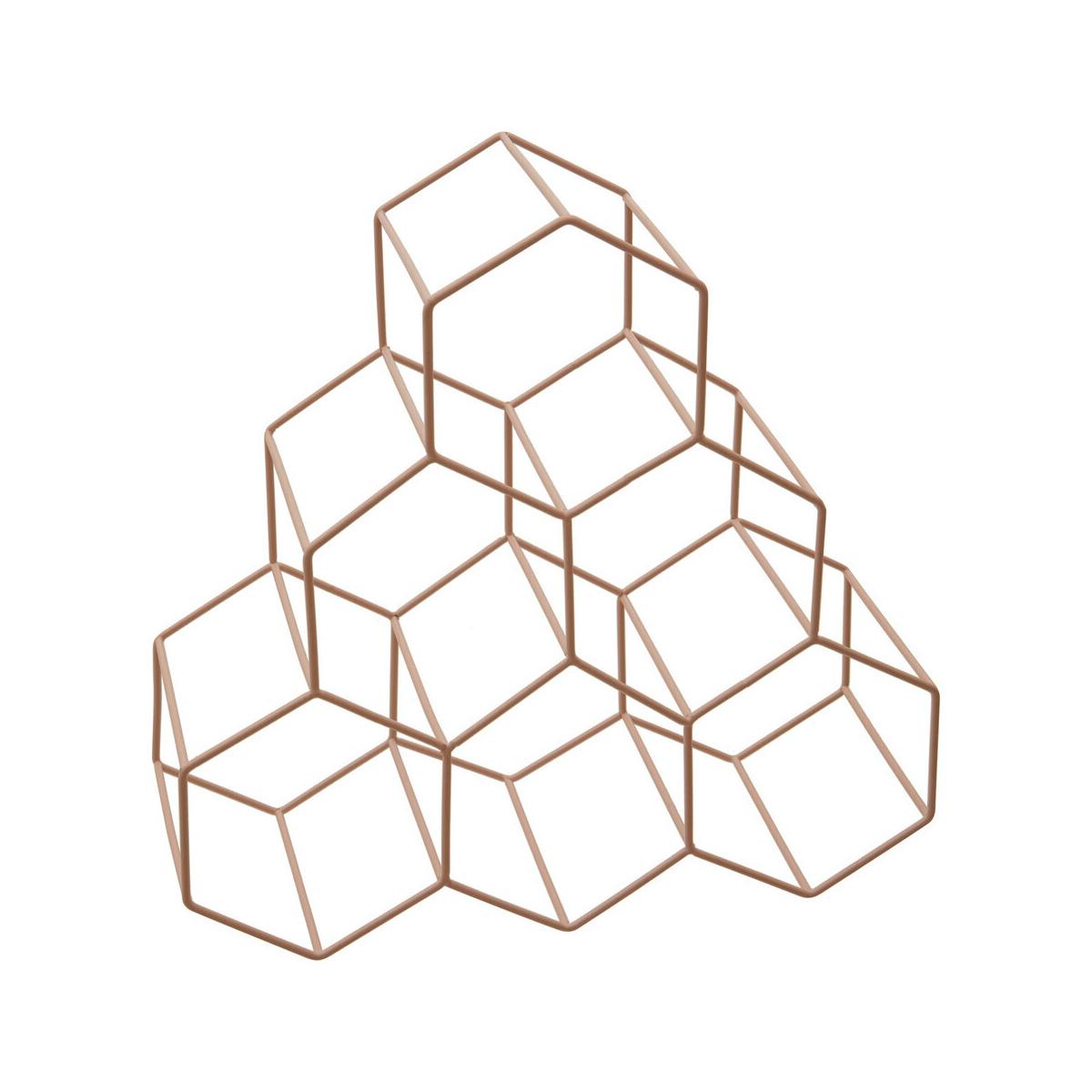 Vertex 6 Bottle Pink Finish Wine Rack