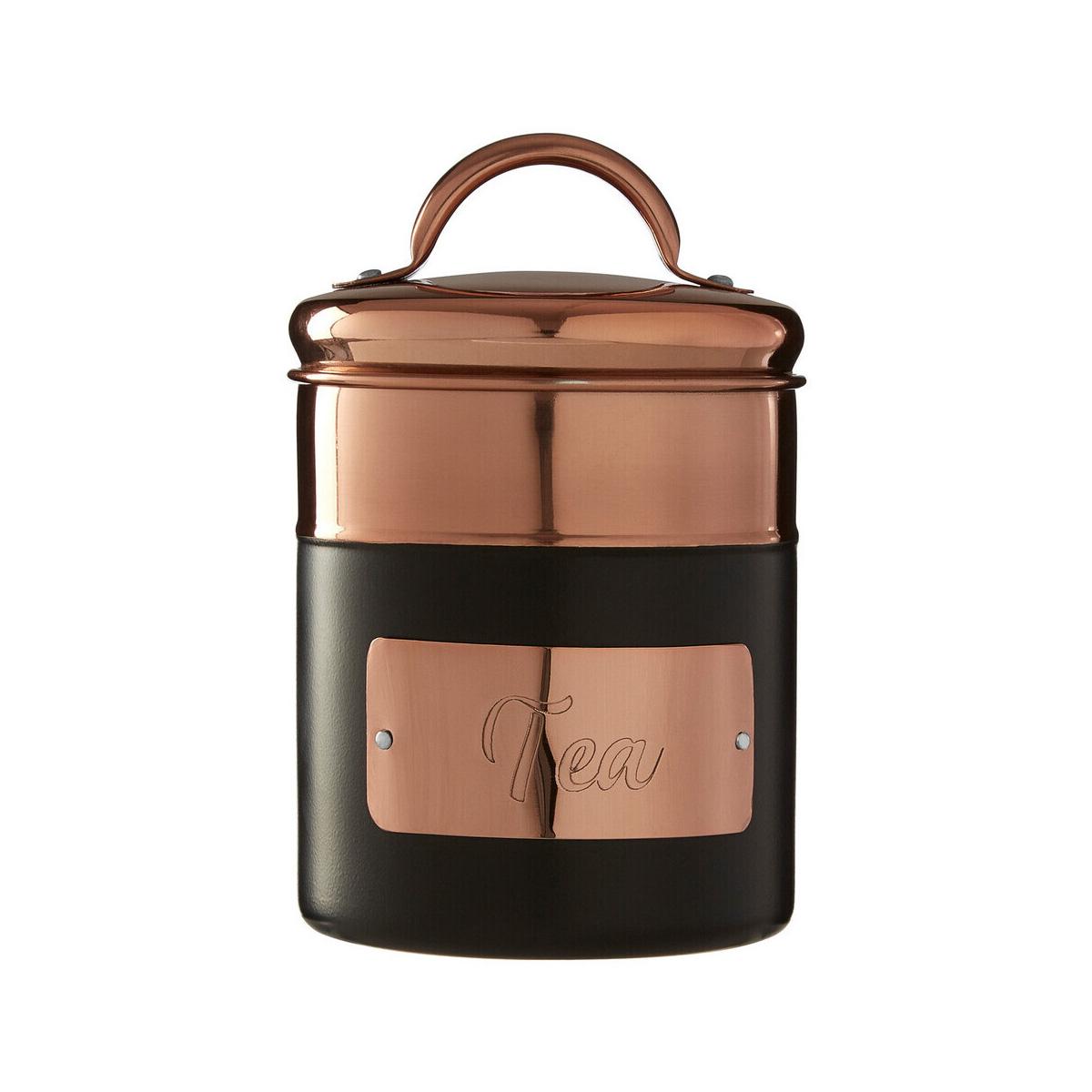 Prescott Charcoal And Copper Tea Canister