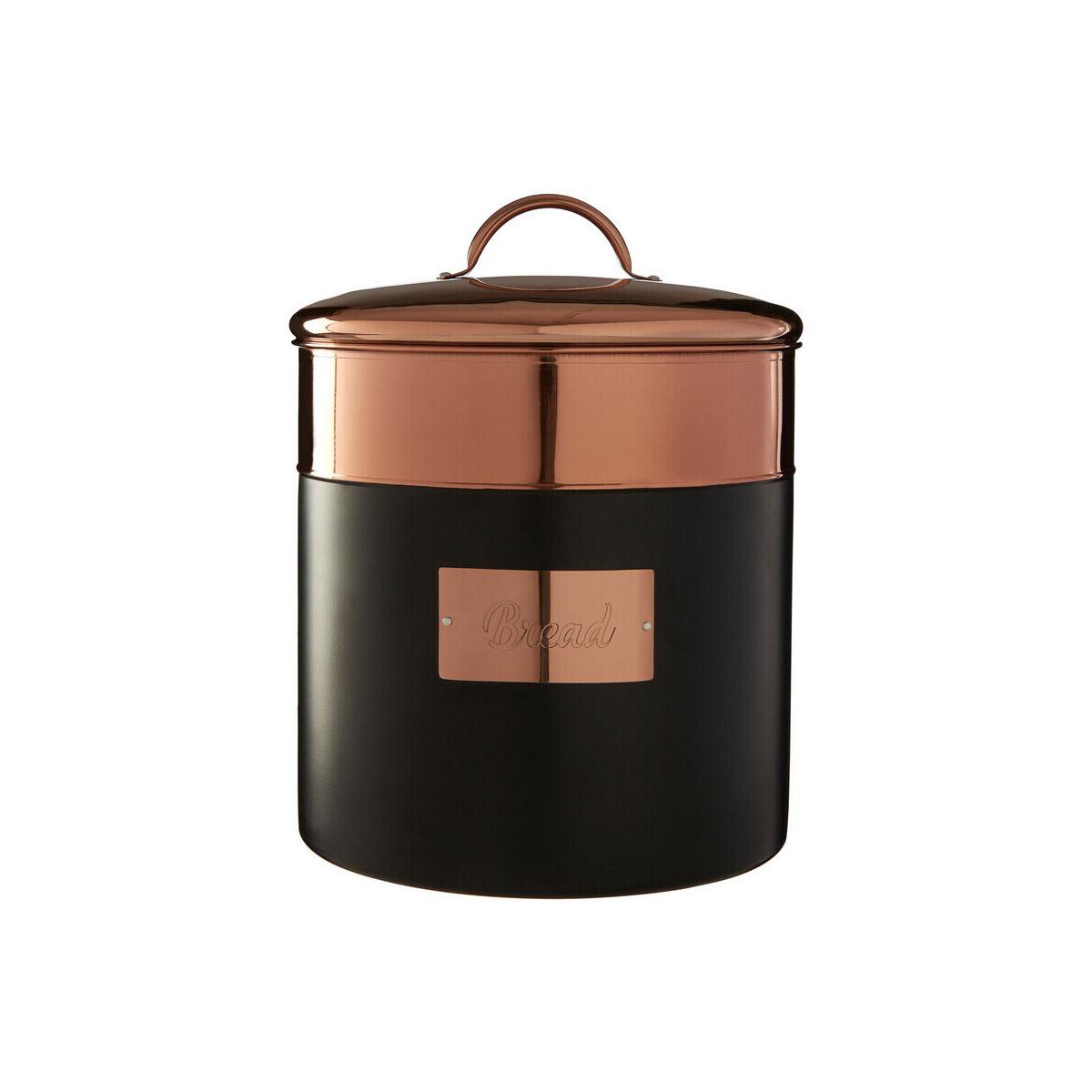 Prescott Charcoal And Copper Bread Bin