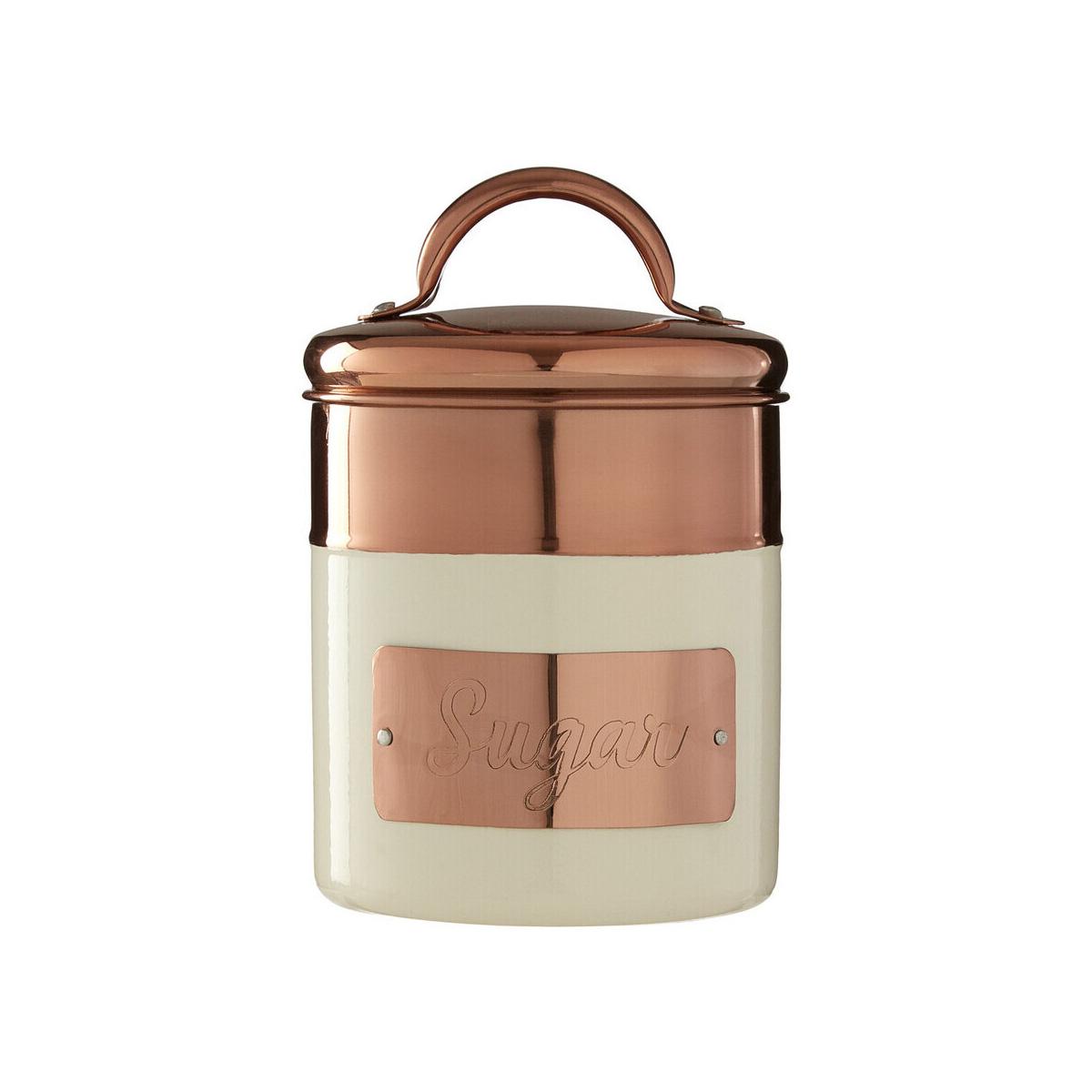 Prescott Cream And Copper Sugar Canister