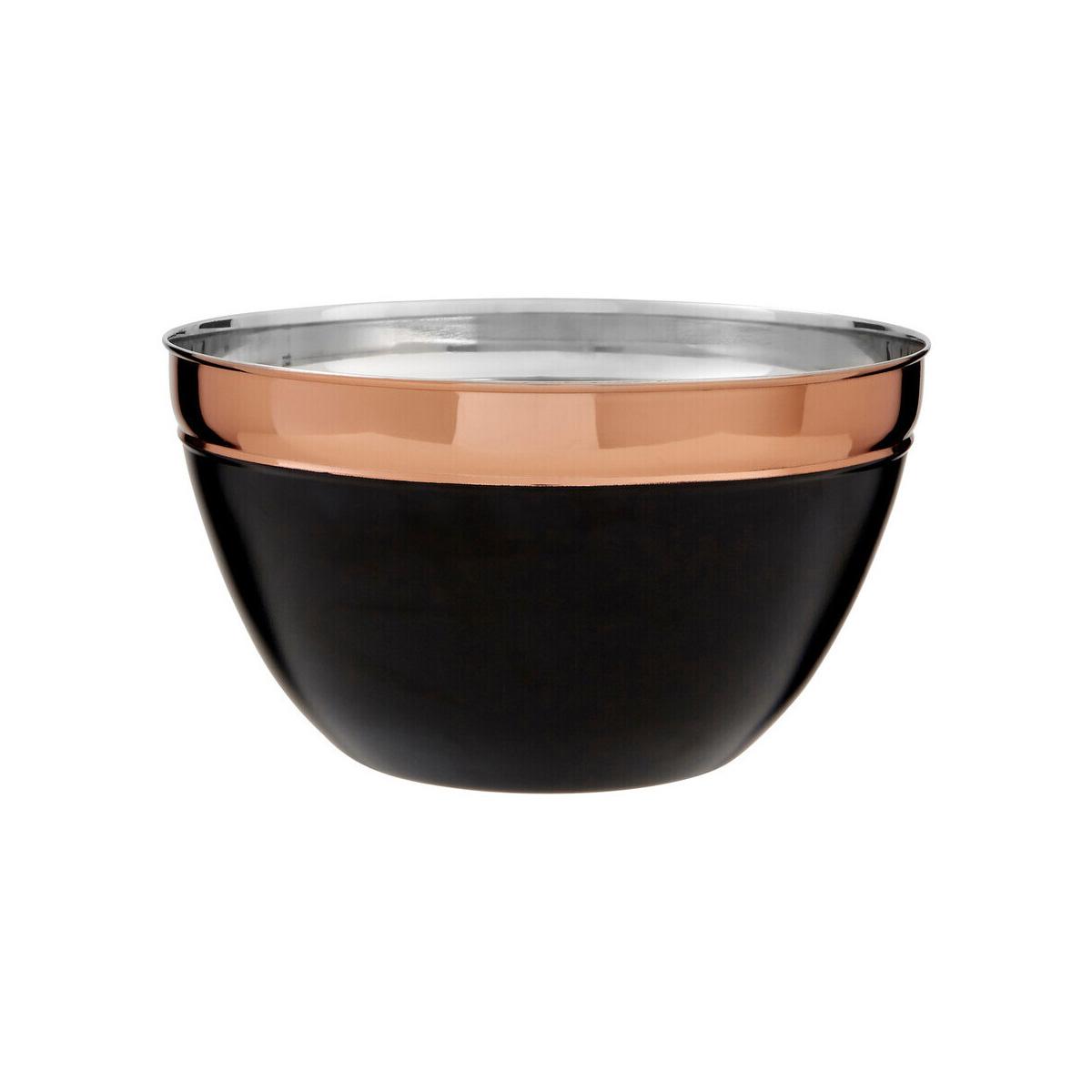 Prescott Large Black and Copper Mixing Bowl