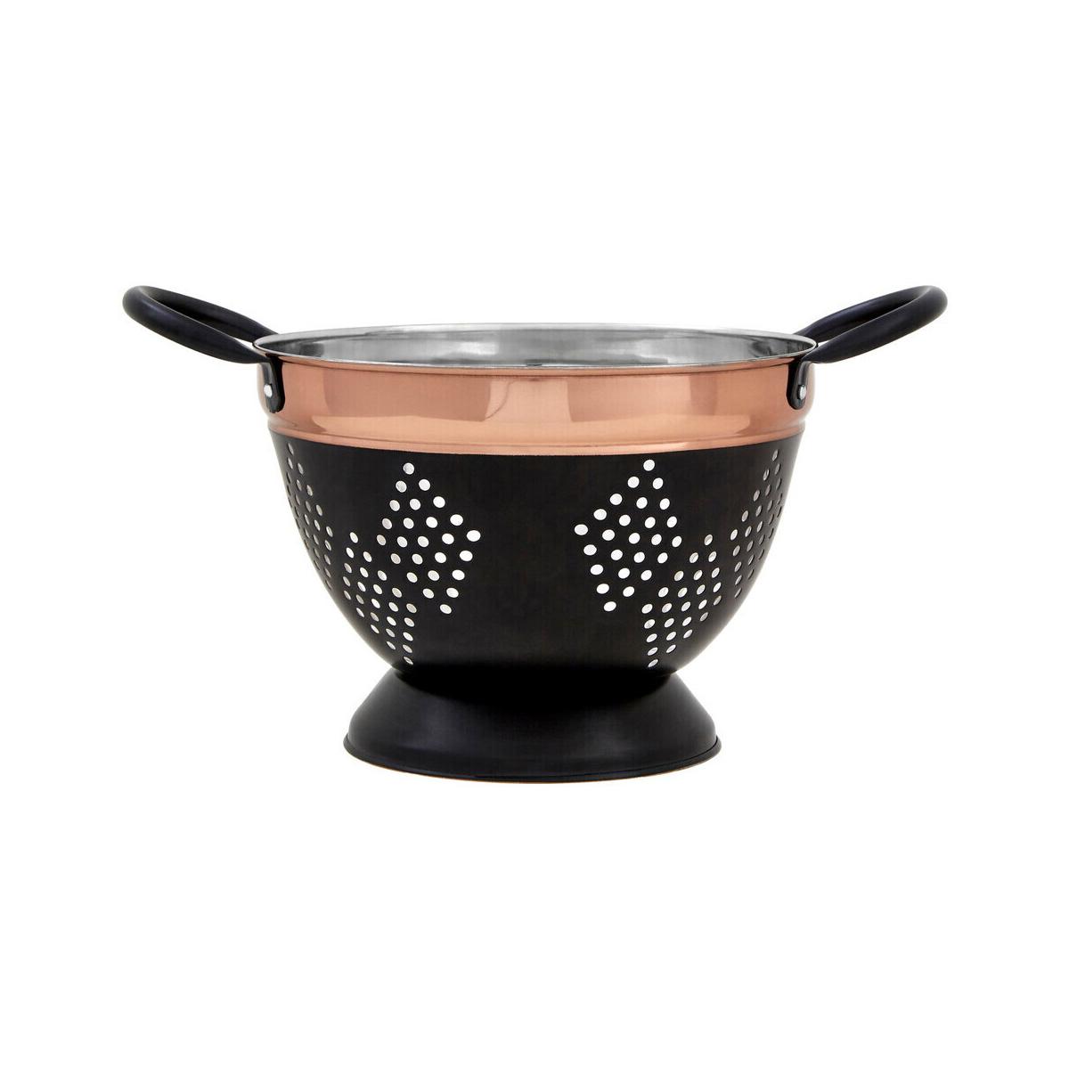 Prescott Medium Charcoal and Copper Colander