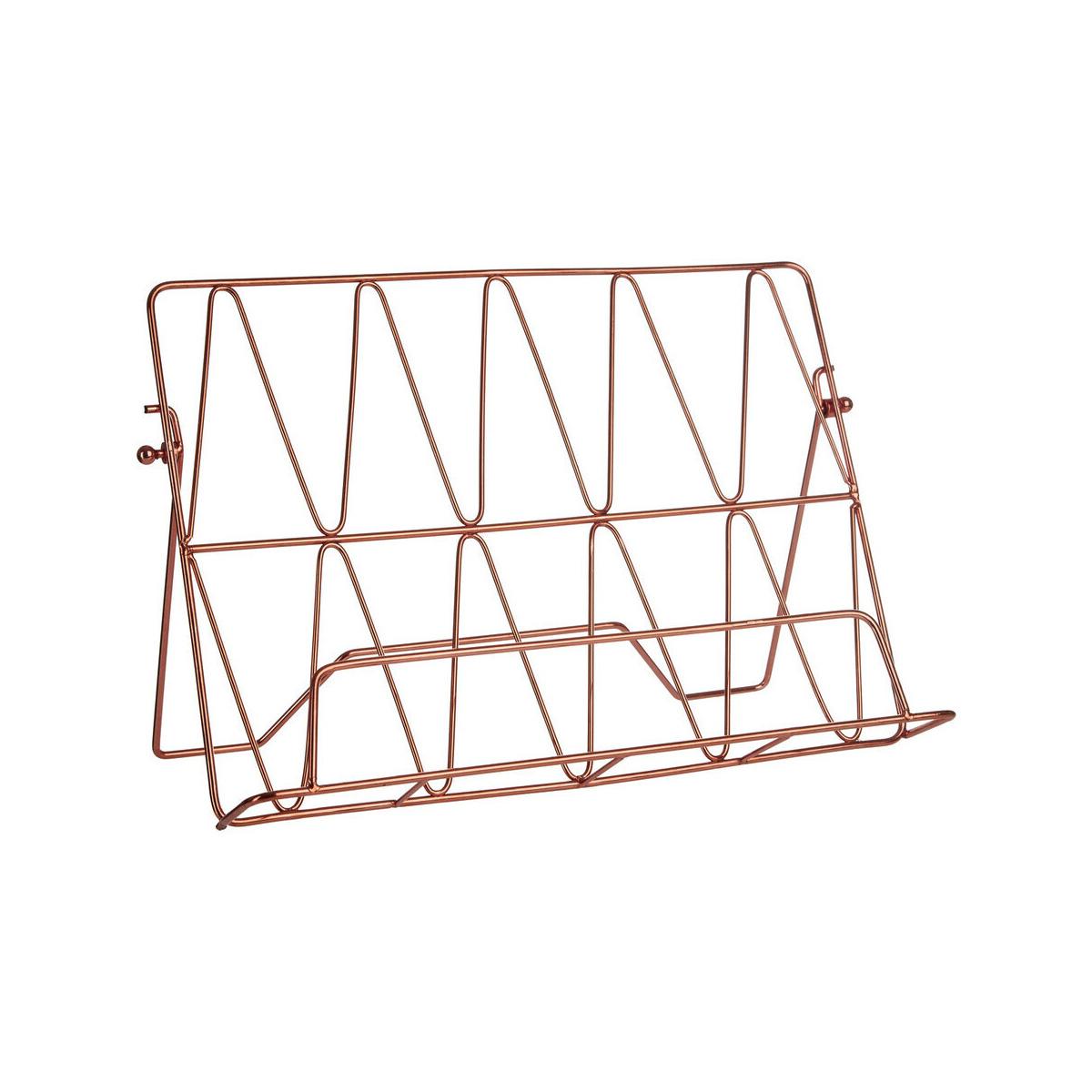 Vertex Copper Finish Cook Book Stand
