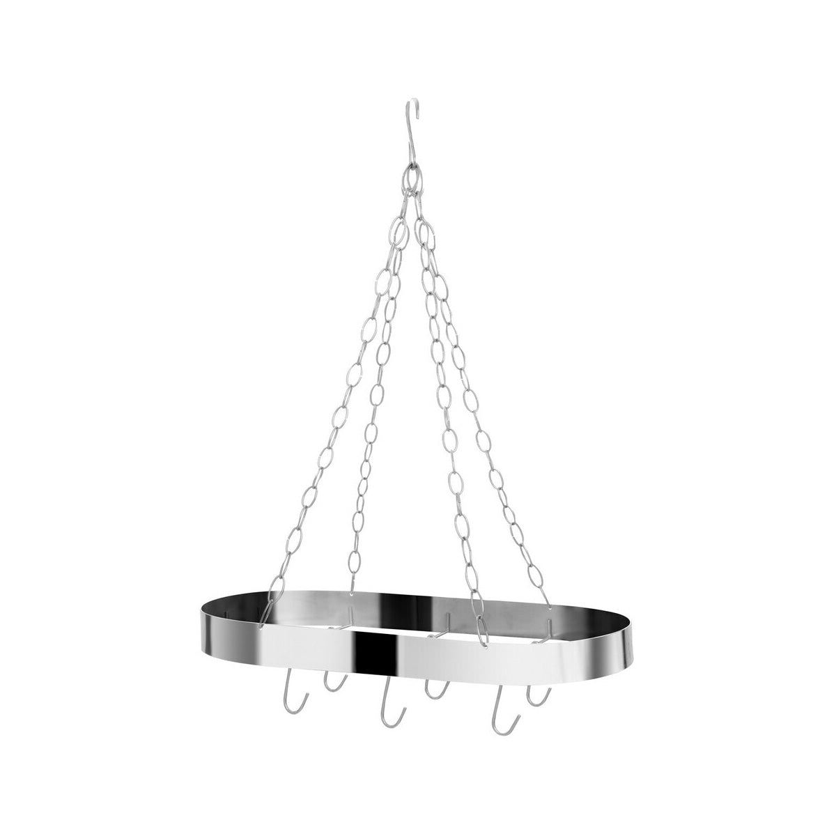 Valen Matt Chrome Oval Ceiling Rack