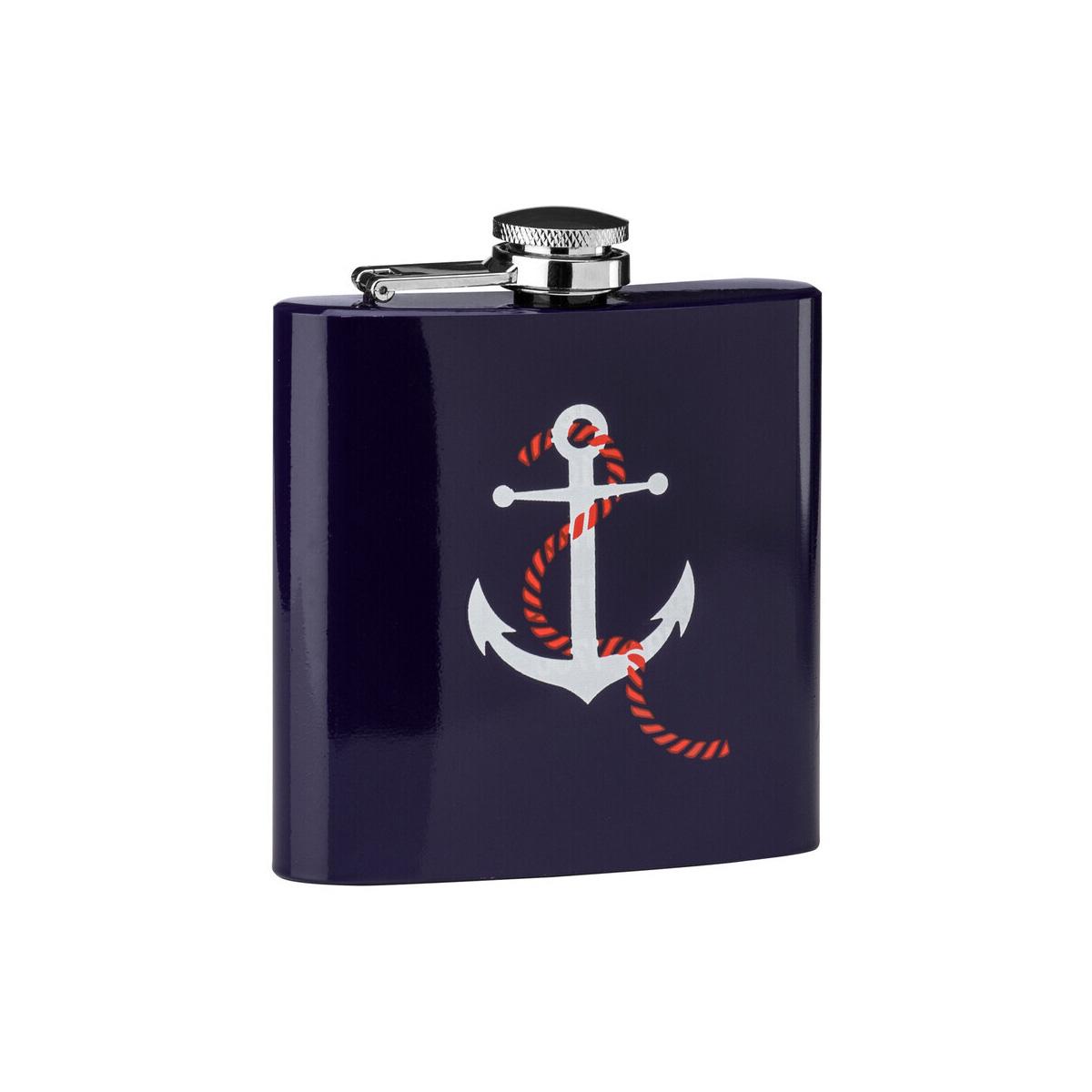 Auden Hip Flask with Anchor Design