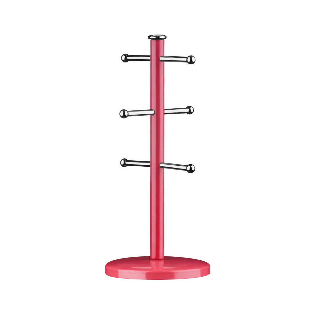 Hirano Hot Pink Metal Mug Tree