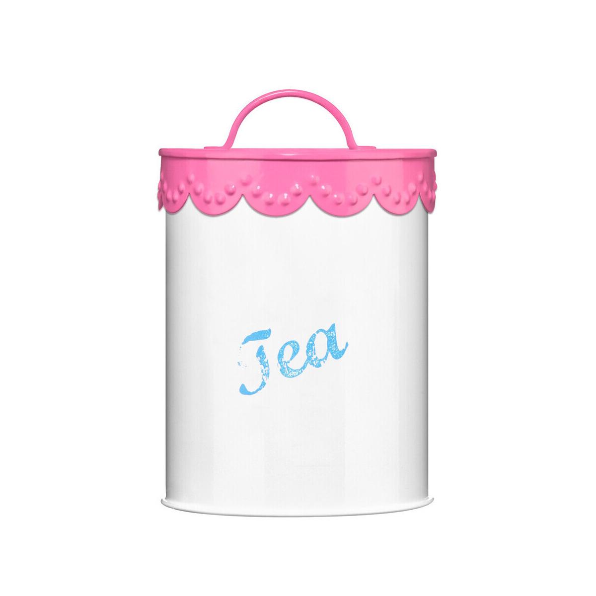 Pink Lace Tea Canister