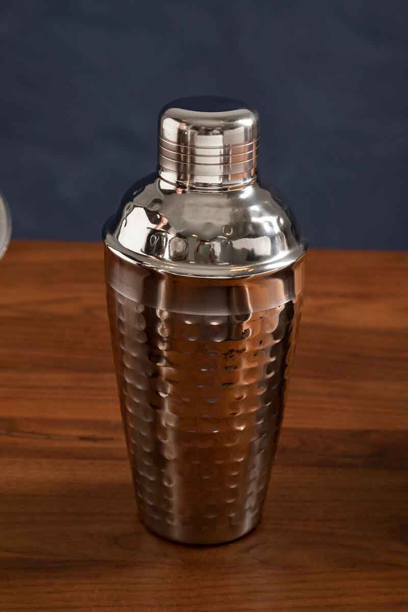 Mixology Stainless Steel Hammered Effect 500ml Cocktail Shaker