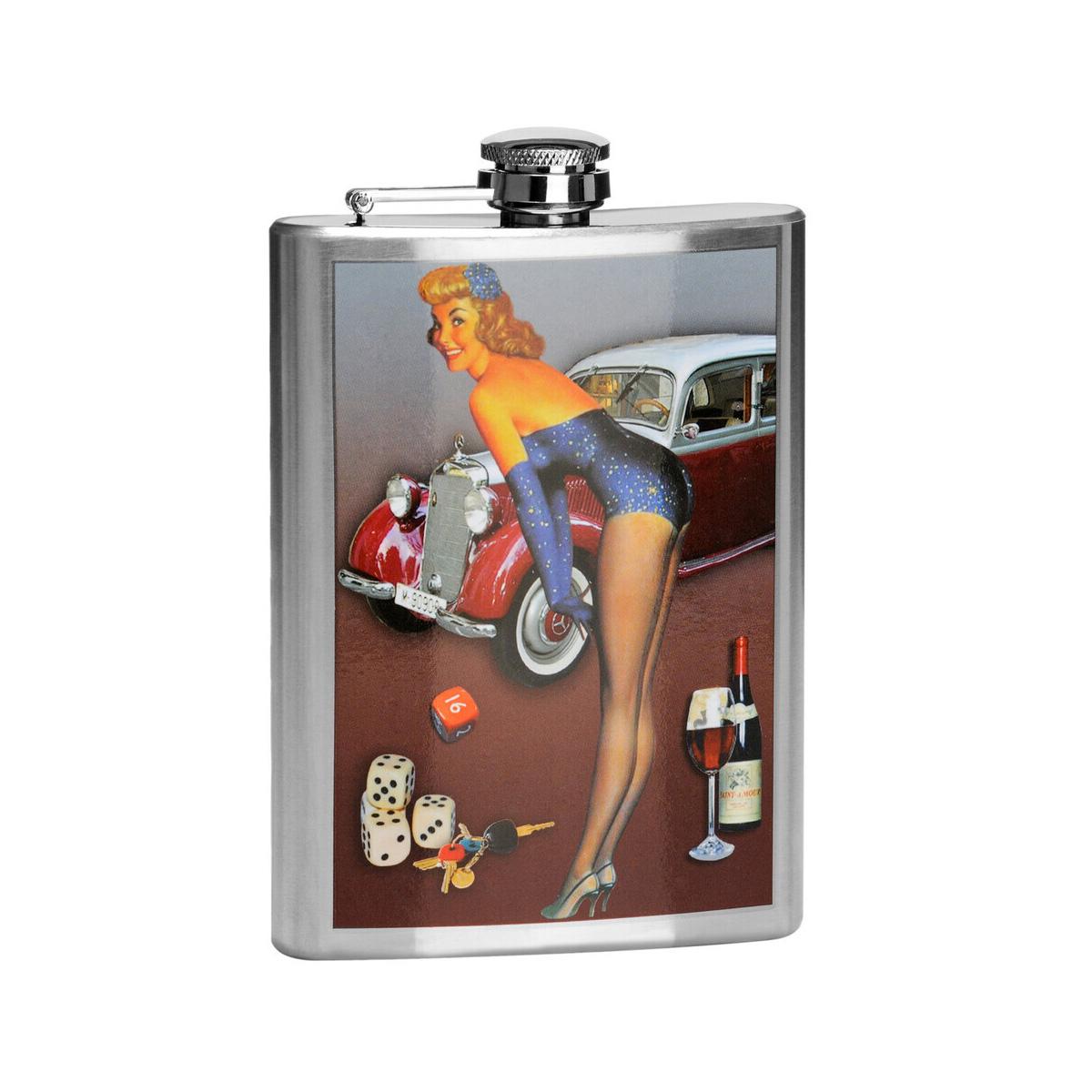 Pinup 8Oz Hip Flask