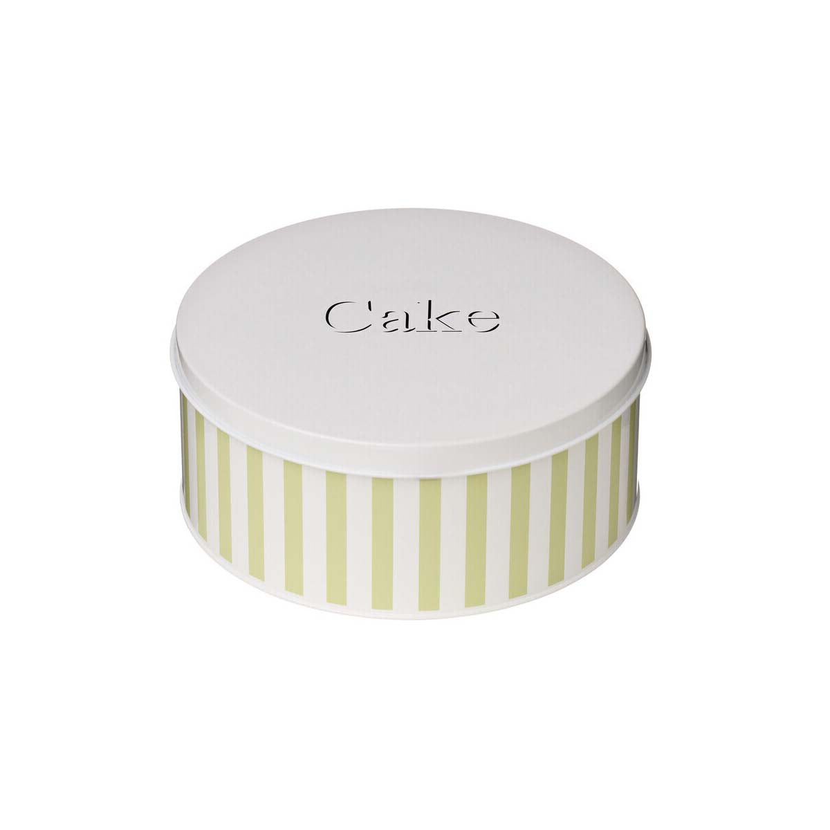 Green Candy Stripe Cake Tin