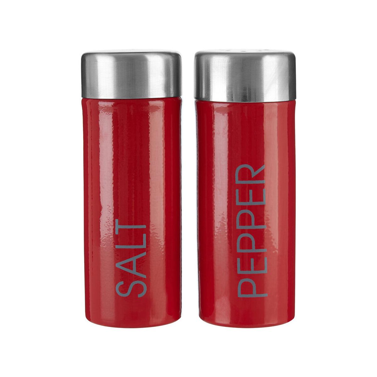 Liberty Red Enamel Salt and Pepper Set