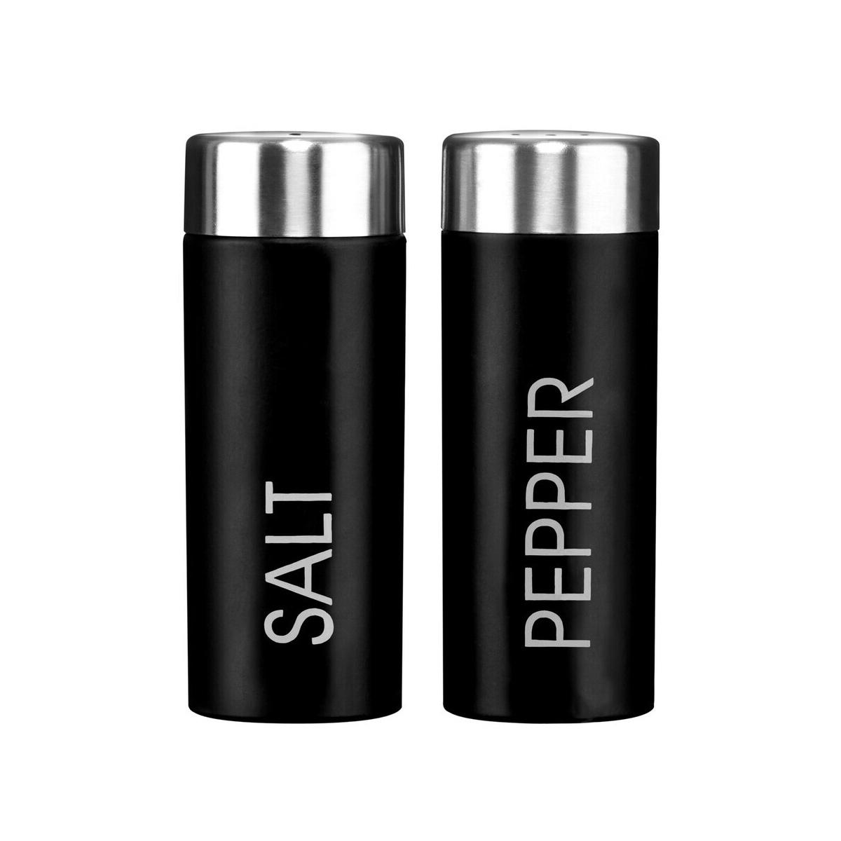 Liberty Black Enamel Salt And Pepper Set