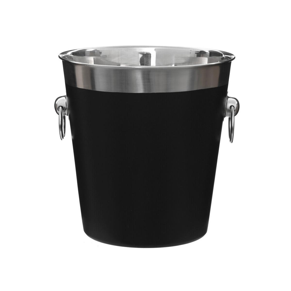 Black Enamel Champagne Bucket