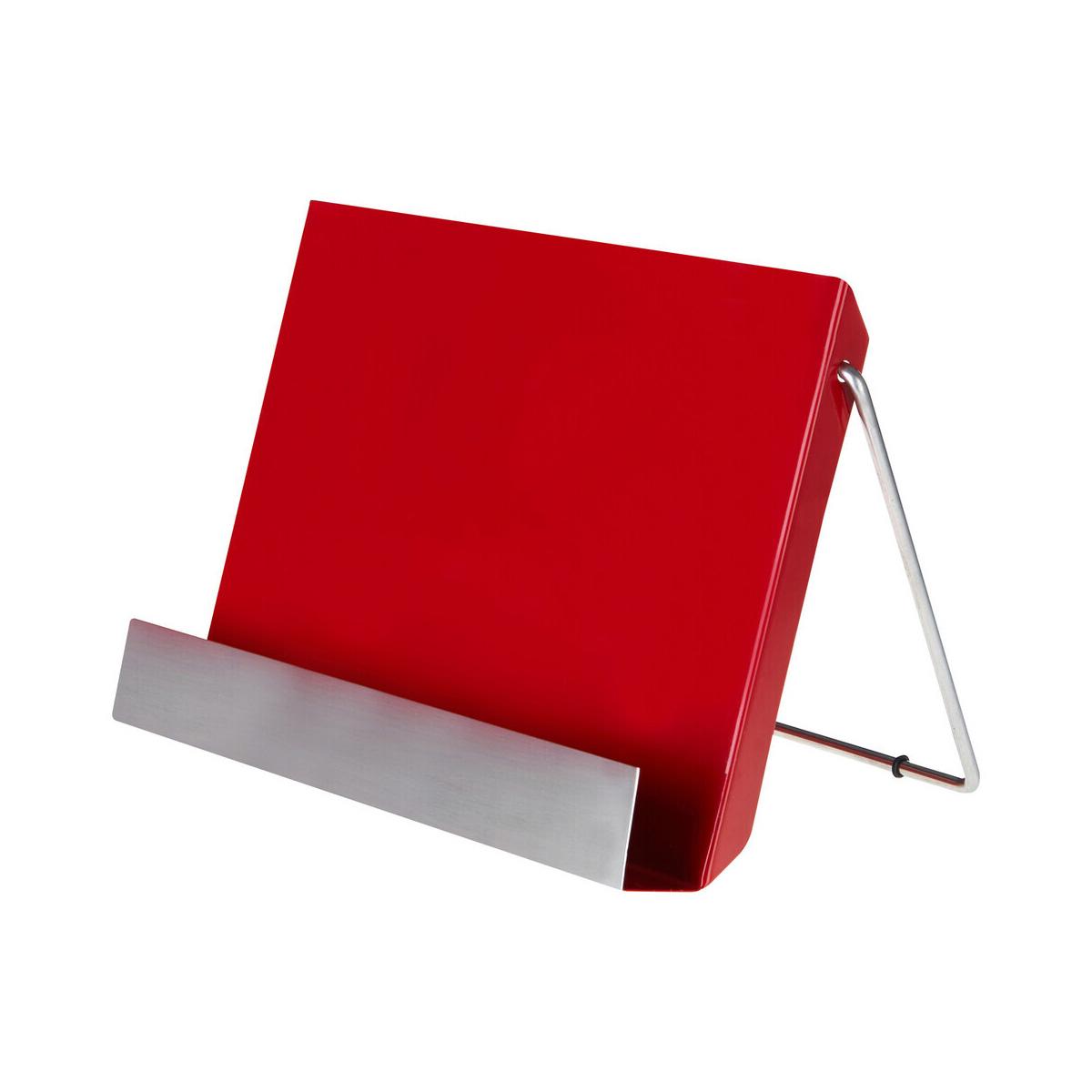 Red Enamel Recipe Stand