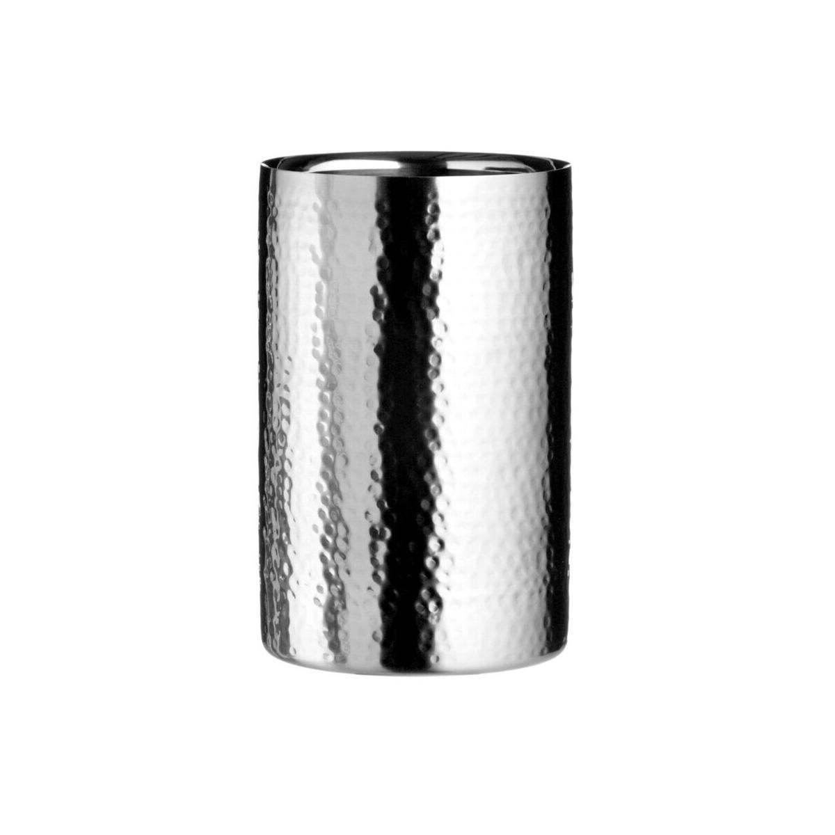 Hammered Effect Stainless Steel Bottle Cooler